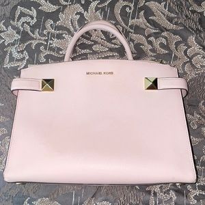Michael Kors blush pink purse tote